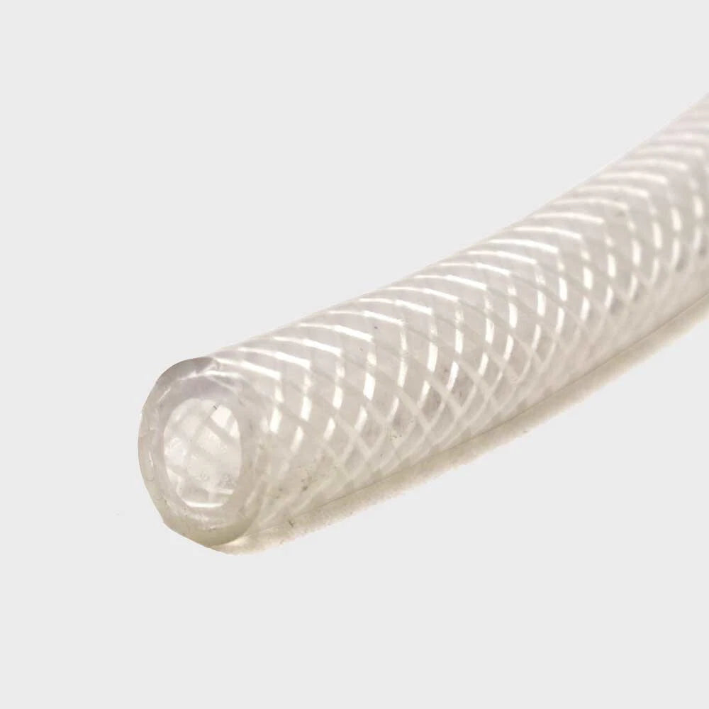 Boat Water Hose - Clear PVC White Tracer 3/8 ID (FT)