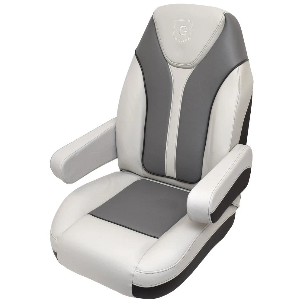 Godfrey Monaco Pontoon Boat Reclining Helm Seat 485962 - Grays