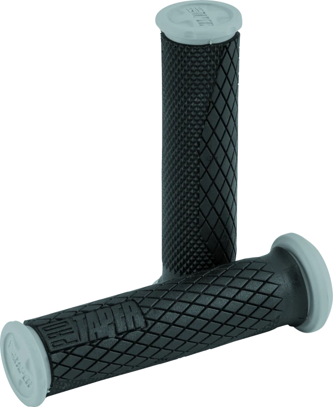 ProTaper Full Diamond Dual Density ATV Grips - Black/Gray