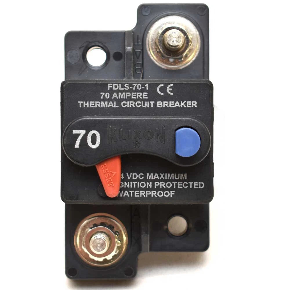 Klixon Boat Thermal Circuit Breaker FDLS-70-1 - 70A Rating