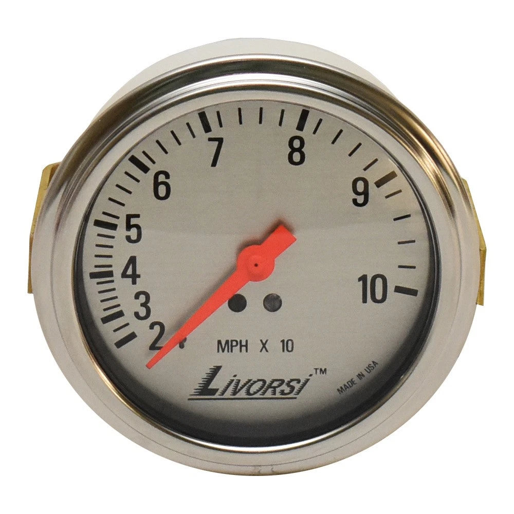 Livorsi Boat Speedometer Gauge LG100DPLCH - 100 MPH 3 3/8 Inch Go Fast