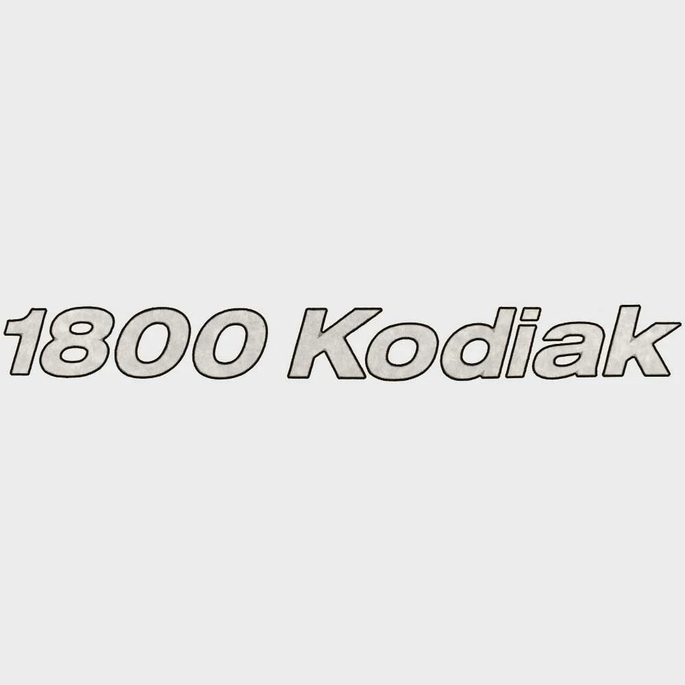 Crestliner Boat Decal Sticker 2210411 - 1800 Kodiak Metallic Silver