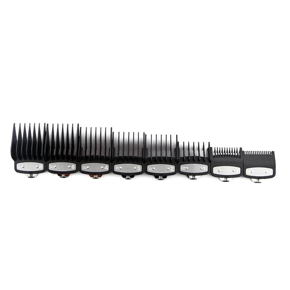 8PCS Hair Clipper Cutting Guide Combs with Metal Clip Replacement Tools for WAHL R