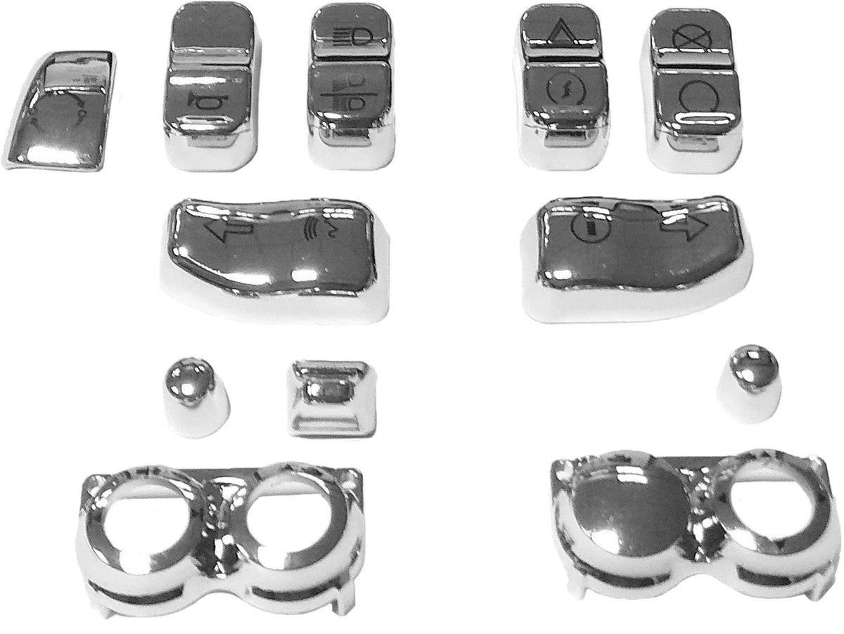 HardDrive Chrome Switch Cap Kit for Harley-Davidso N FLRT, FLHT, FLTR, FLHR