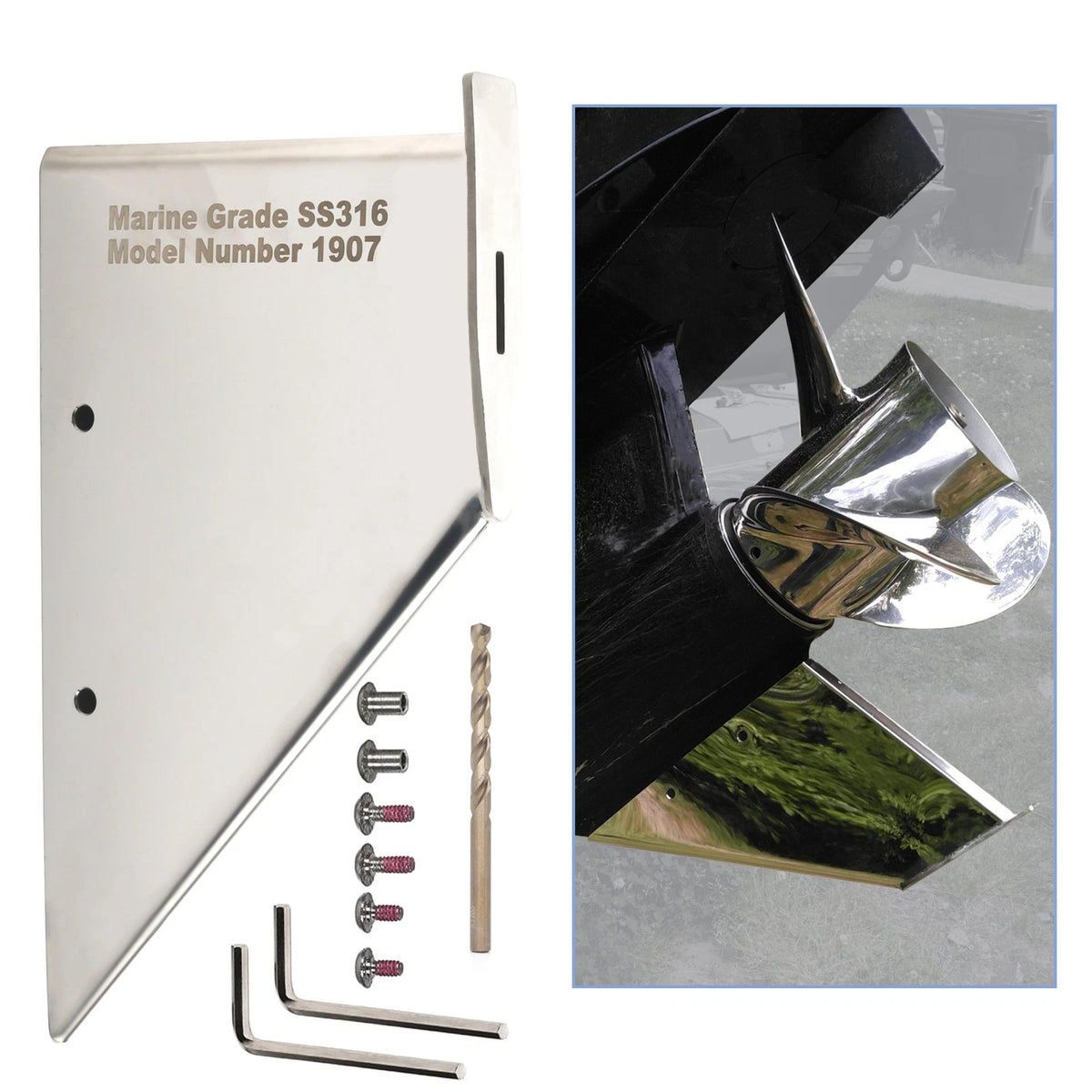 Lower Unit Skeg Cover Protector Guard Fits Mercury Mercuriser Alpha 1 Outboard