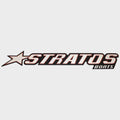 Stratos Boat Raised Logo Decal 7D099 - Mirrored Silver 32 Inch
