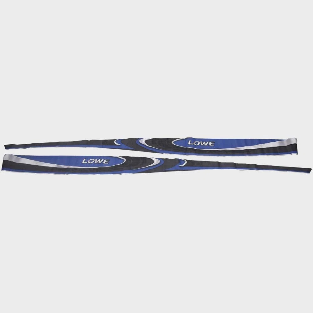 Lowe Boat Graphic Decals 2348901 - Fish and Ski Blue Stickers (2PC)