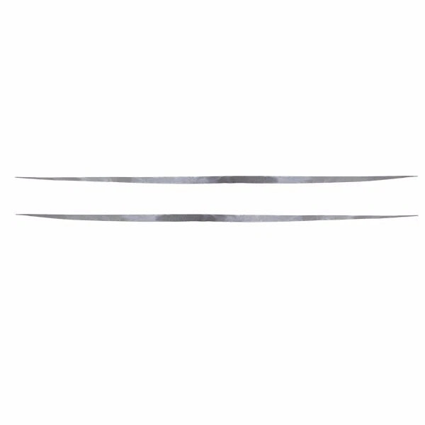 Larson Boat Graphic Decal Stickers - Senza Silver Black (set of 2)