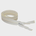 YKK Boat Separating Molded Tooth Zipper - Type 10 White 48 Inch