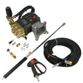 3700 Psi, 1" Shaft, Horizontal Pressure Washer Water Pump & Deluxe Spray Kit