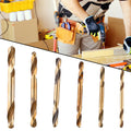 6pcs HSS Double-headed Auger Drill Bits for Metal Stainless Steel Wood Drilling