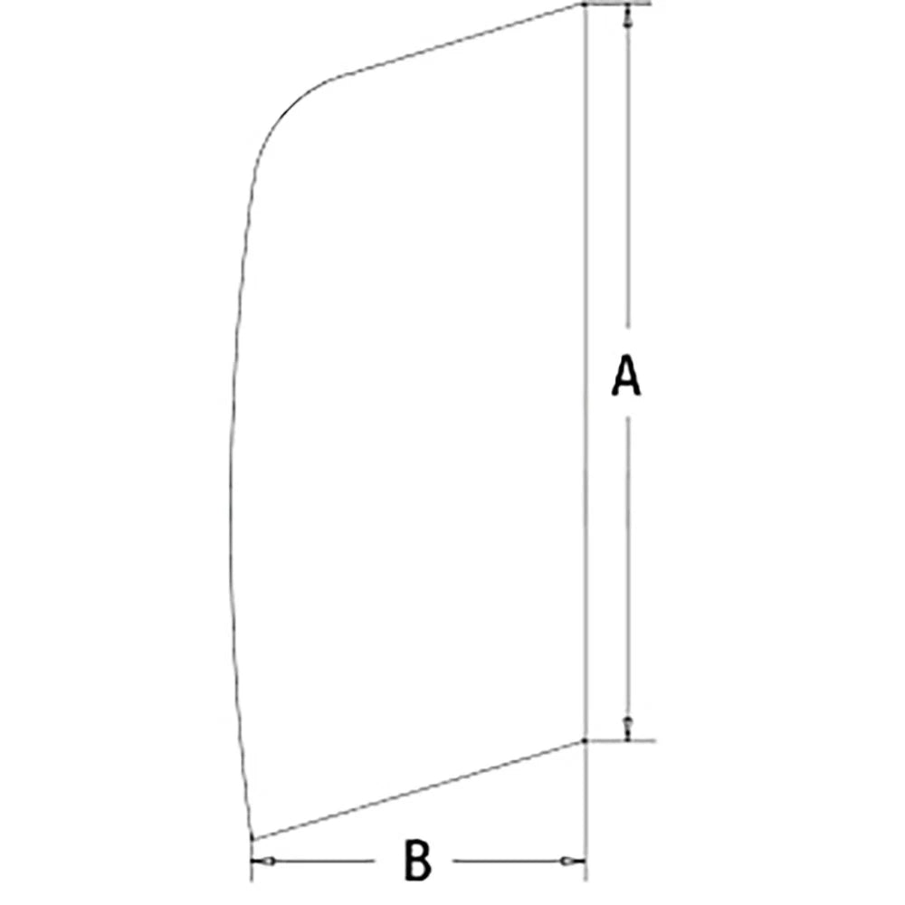 4651659 Upper Front Door Slider Glass Fits John Deere Fits JD Excavator Models 1