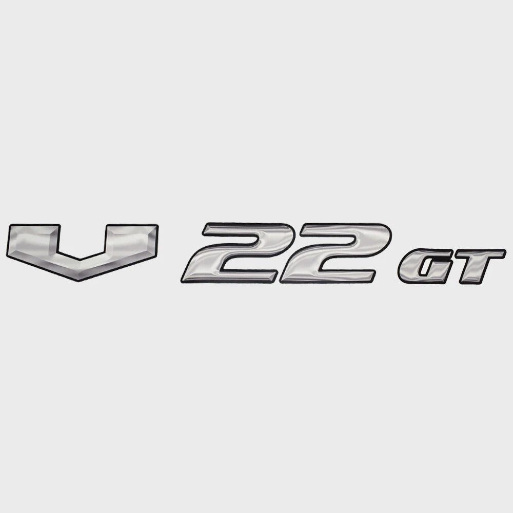 SunCatcher Boat Model Decal Sticker 73405330 - V22GT Silver Black