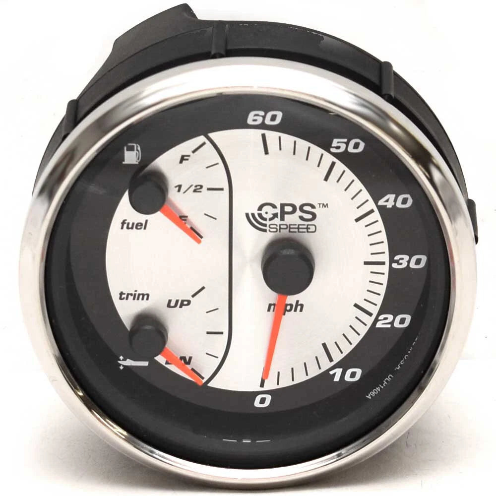 Faria Boat Oversized Multifunction Gauge GSC080C - 4 1/4 Inch Silver