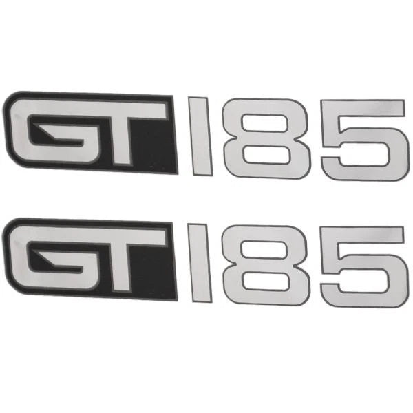Glastron Boat Decals 0572925 - GT 185 Black Silver Stickers (pair)