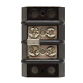 Boat Terminal Block - 4 Position Black Plastic