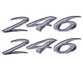 Rinker Boat Decal - 246 Captiva White Black Stickers (pair)