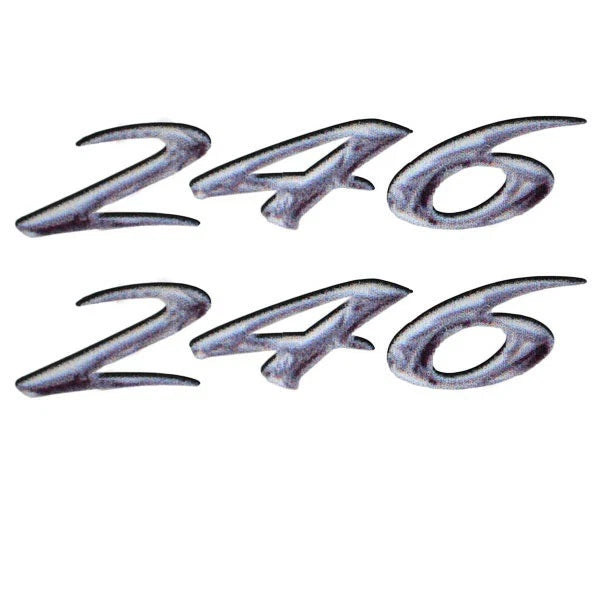 Rinker Boat Decal - 246 Captiva White Black Stickers (pair)