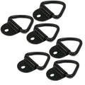 (6) 1/4" Steel D- Ring Truck Trailer ATV Strap Clip Max 2,400 Lbs Surface Mount