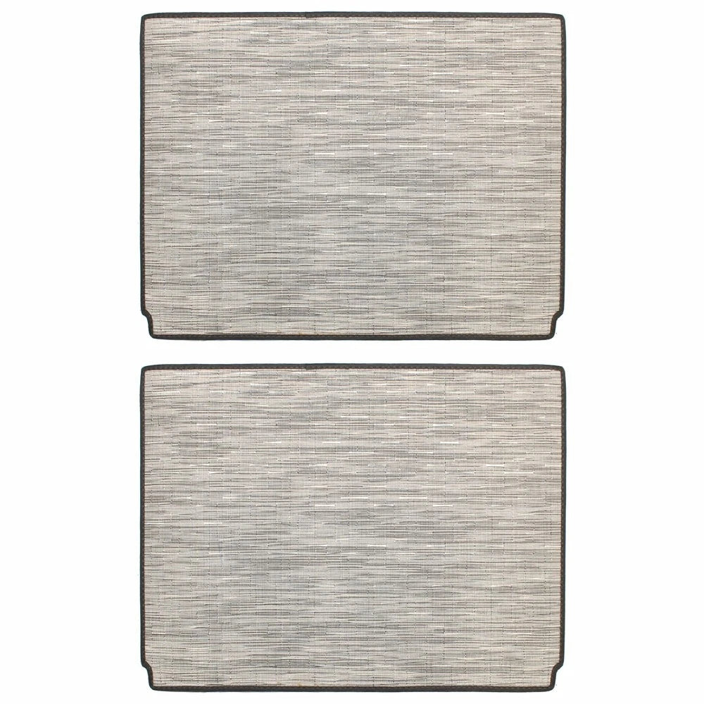 Cobalt Boat Non-Skid Deck Mats 407082 - White/Gray Woven Vinyl (pair)