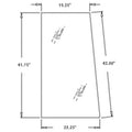 Glass Only Front Side RH AT171898 Fits John Deere 300D 310D 315D 410D 510D