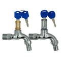 1pc Anti-theft 1/2 Thread Alloy Sink Taps with Key Lock Outdoor Faucet Lockable