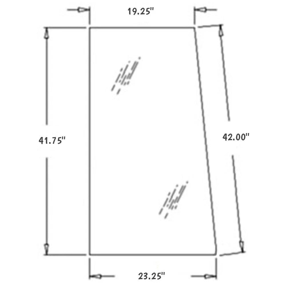 Glass AT171898 Fits John Deere 300D 310D 315D 410D 510D 710D