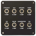 Lund Boat Breaker Panel 2344170 - Push-To-Reset 8-Button
