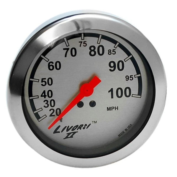 Livorsi Boat Speedometer - 100 MPH 3 1/4 Inch