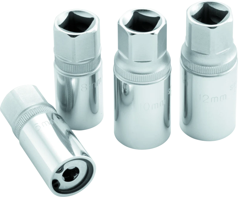 BikeMaster Stud Removal Sockets 6-12mm for Powersports Equipment