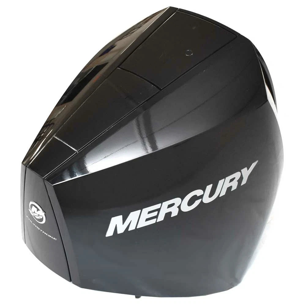 Mercury Boat Outboard Motor Cowling - Verado 250 HP Black (scuffs)