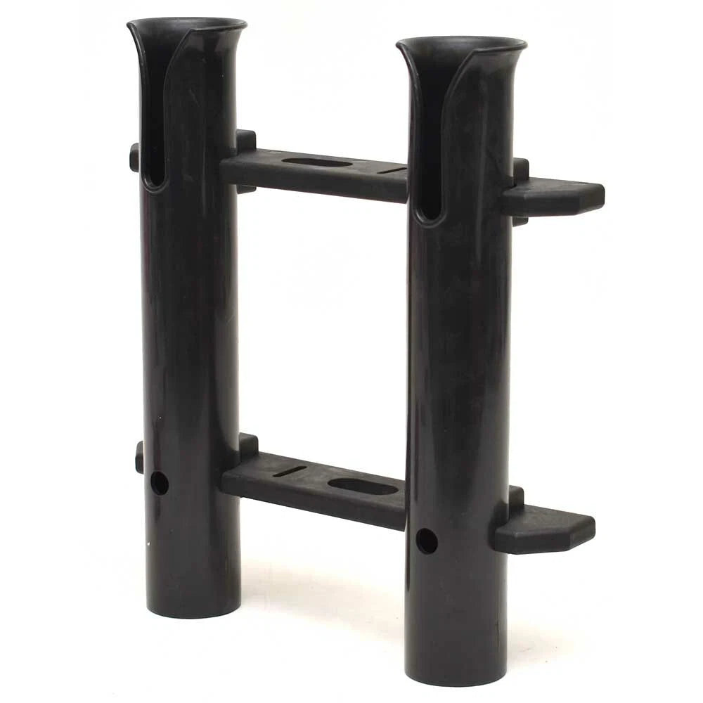Marine Depot Boat Double Rod Holder 50130B - 0 Degree Plastic (kit)