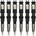 6Pcs Fuel Injector 095000-6500 for John Deere 4.5L 4045 6.8L 6068 310K 1010D