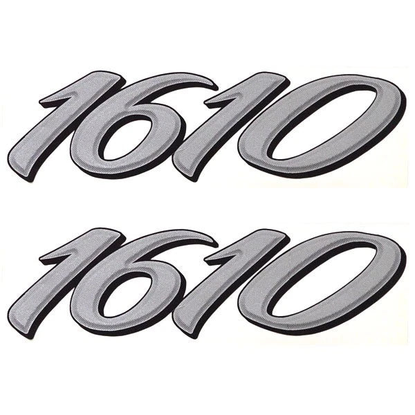 Lund Boat Model Decals 1986494 - Predator 1610 Silver Stickers (pair)
