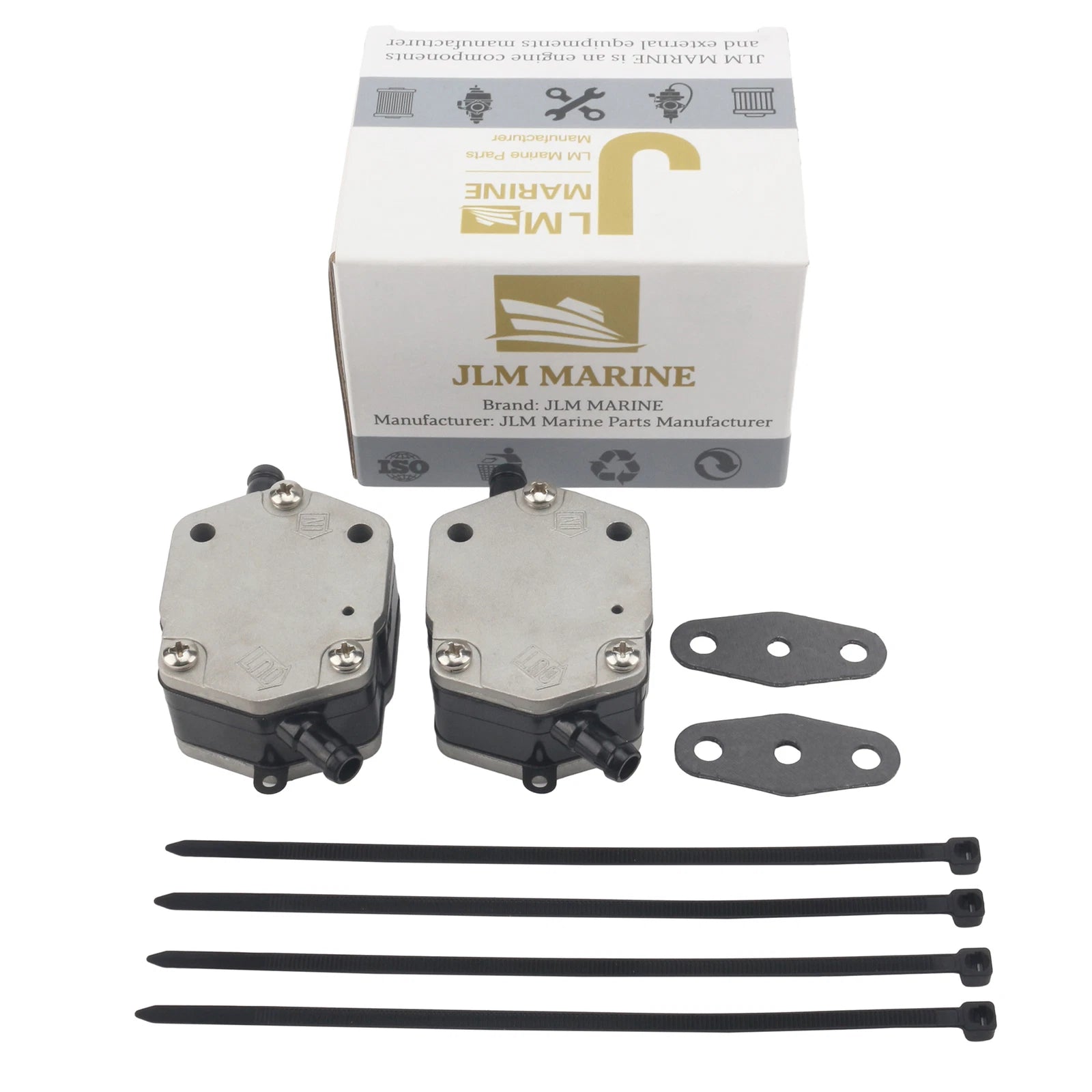 2pcs 6E5-24410 Outboard Fuel Pump & Gaskets Kit for Yamaha Marine Outboard Motor