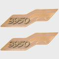 Cruisers Yachts Boat Raised Emblem Decals - 3950 Gold Stickers (pair)