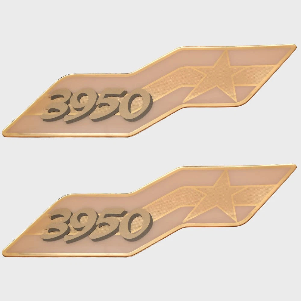 Cruisers Yachts Boat Raised Emblem Decals - 3950 Gold Stickers (pair)
