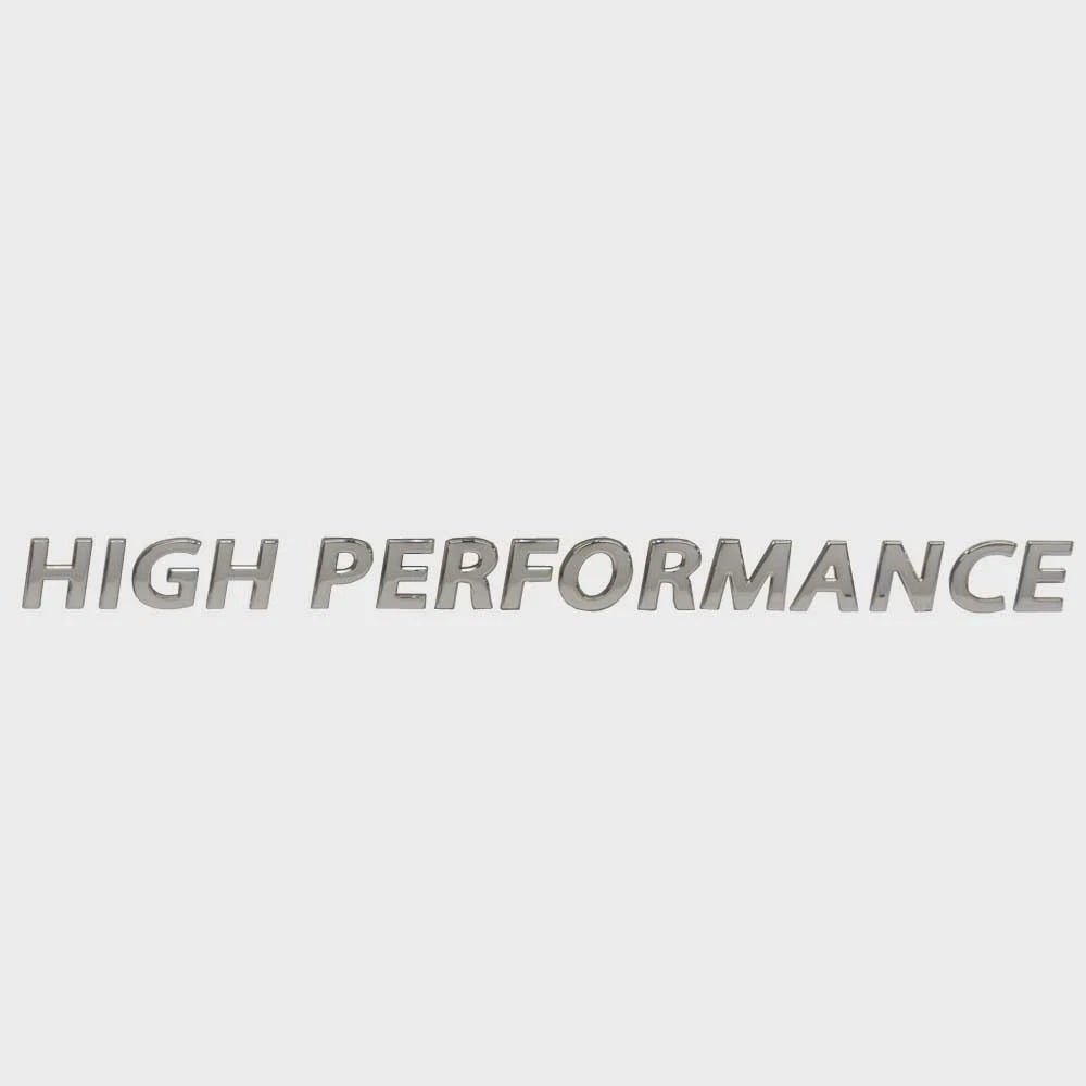 Lowe Boat Raised Model Decal 2147344 - High Performance Silver Emblem