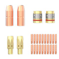26x MIG Welding Torch Kit Acc 0.9mm Tip Nozzle Diffuser for Welders
