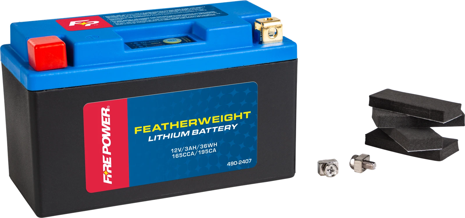 FIRE POWER Featherweight Lithium Battery 165 CCA Fits Ducati Yamaha Kawasaki