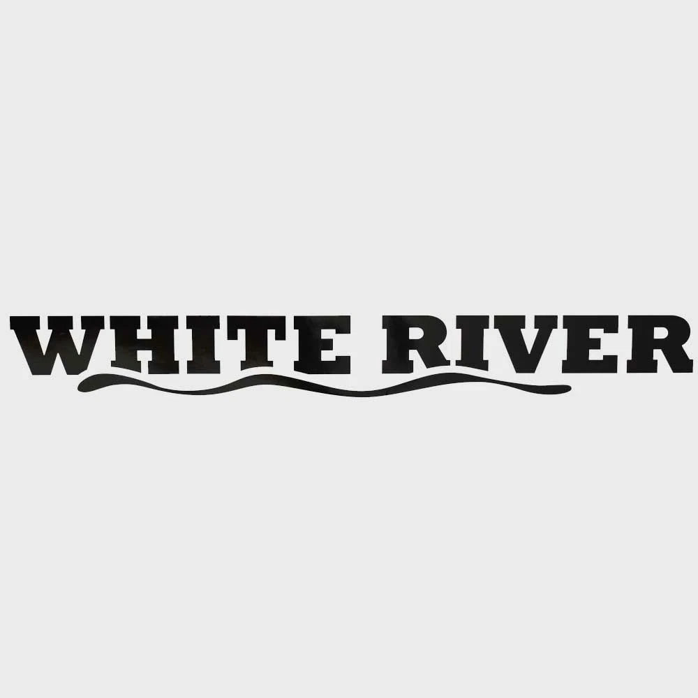 Ranger Boat White River Decal 304945 - Black Sticker 35 X 4 1/4 Inch