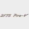 Lund Boat Raised Emblem Decal 2330924 - 2175 Pro-V Silver Red Black 17 Inch
