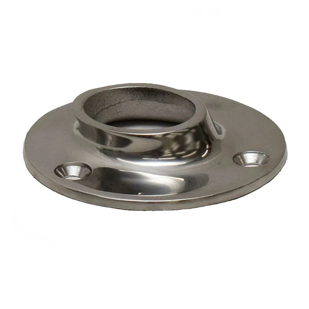 Boat Angled Grab Rail Base 51347 - 1 X 1 1/8 Inch Stainless Fitting