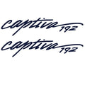 Rinker Boat Decal Sticker - Captiva 192 Navy Blue (pair)