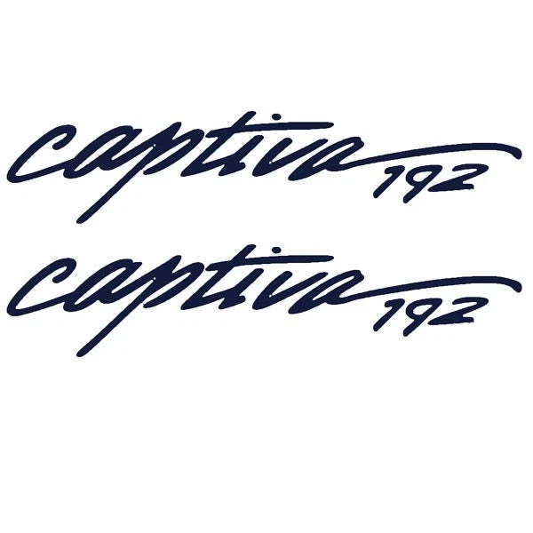 Rinker Boat Decal Sticker - Captiva 192 Navy Blue (pair)