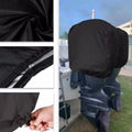 Outboard Boat Engine Cover Dust Waterproof for 15-30 HP Marine Motor