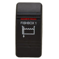 Carling Boat Rocker Switch Actuator - Fishbox 1 Black 2 Inch