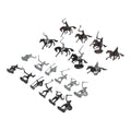 28PCS Medieval Knights Warriors Horses Soldiers Figures Model Educational