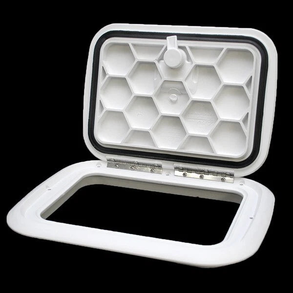 Jim Black Boat Deck Hatch 581-912-05 - 9 X 12 Inch Polar White