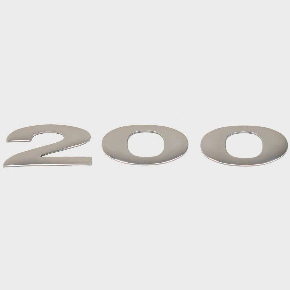 Cobalt Boat Raised Emblem Decal 452756 - 200 Silver Mirror Sticker